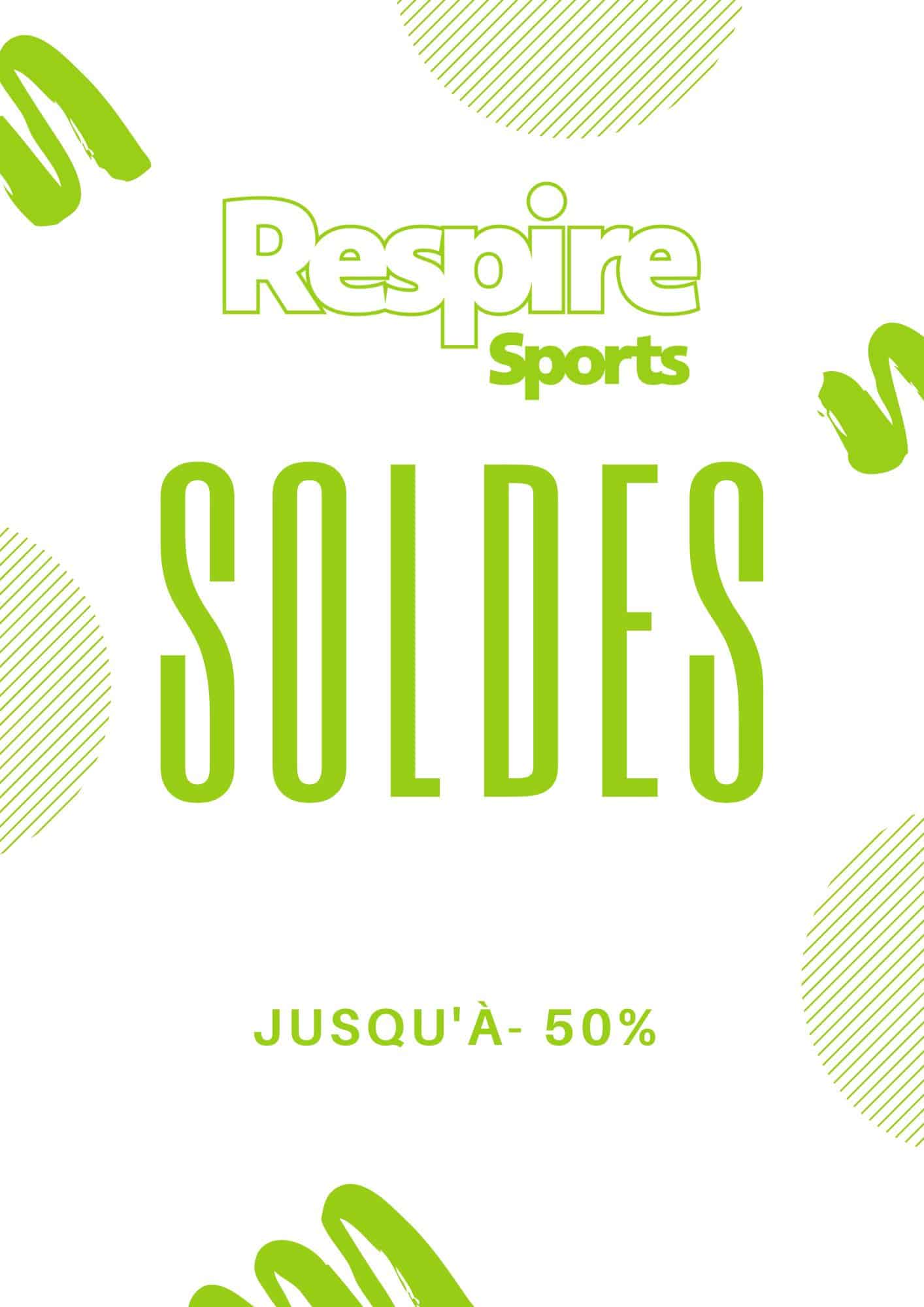 C’est parti pour les soldes chez Respire Sports ! 